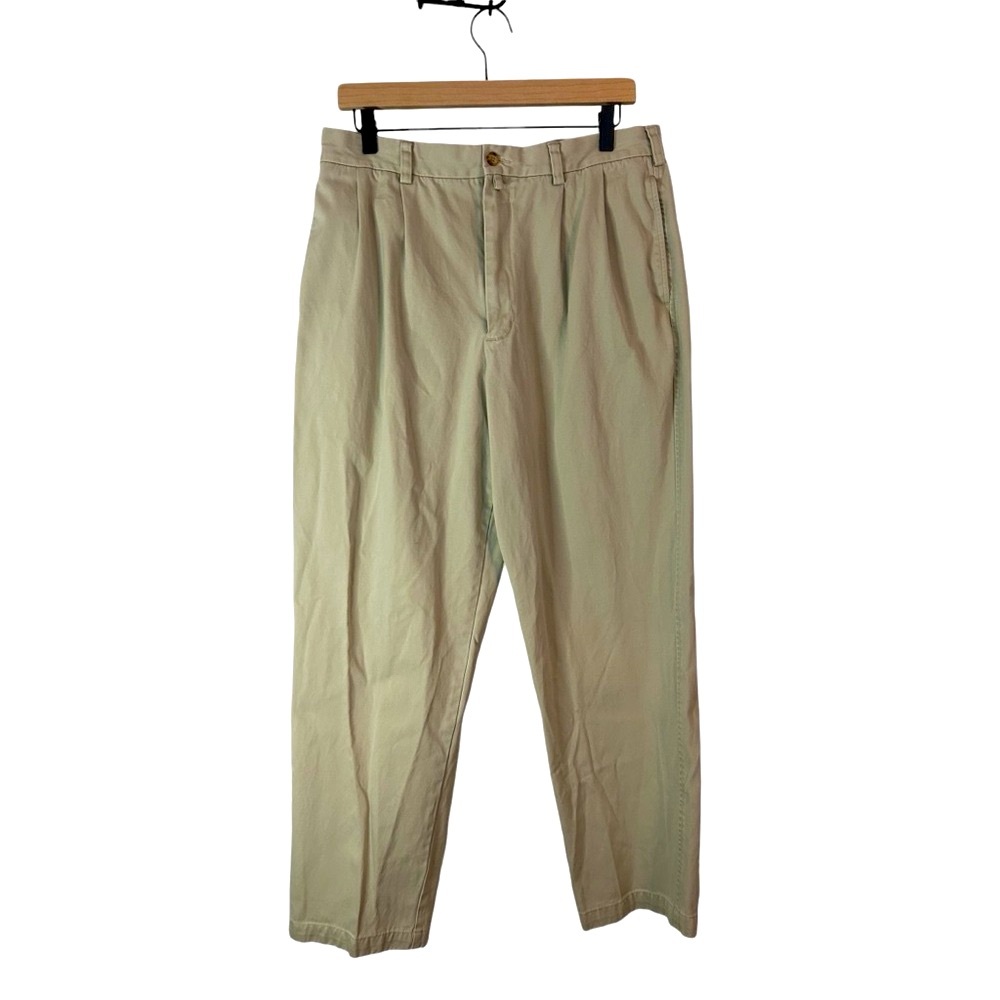 Daniel Cremieux Collection Y2K Khaki Pants Men’s 34x30 Classic Flat-Front Casual